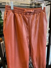 Load image into Gallery viewer, SAINTS Faux leather Joggers, size M  #1188
