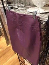 Load image into Gallery viewer, VINTAGE PURPLE LEATHER SKIRT, size 4  #1524
