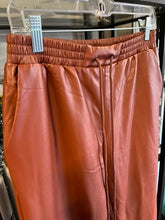 Load image into Gallery viewer, SAINTS Faux leather Joggers, size M  #1188
