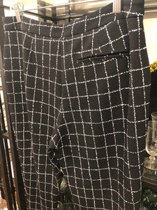Black Textured Pants, size 10  #357