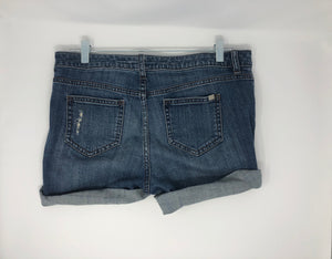 Jennifer Lopez Distressed Denim Shorts, size 6 #3448