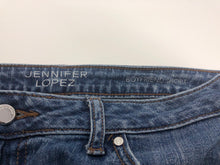 Load image into Gallery viewer, Jennifer Lopez Distressed Denim Shorts, size 6 #3448
